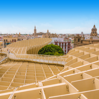 Las Setas in Sevilla toeristenattractie boven de stad